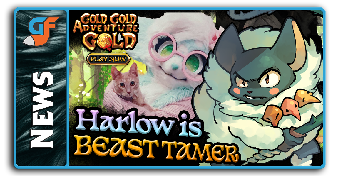 HarlowPuppy Joins The Cast of Gold Gold Adventure Gold as Beast Tamer Hero