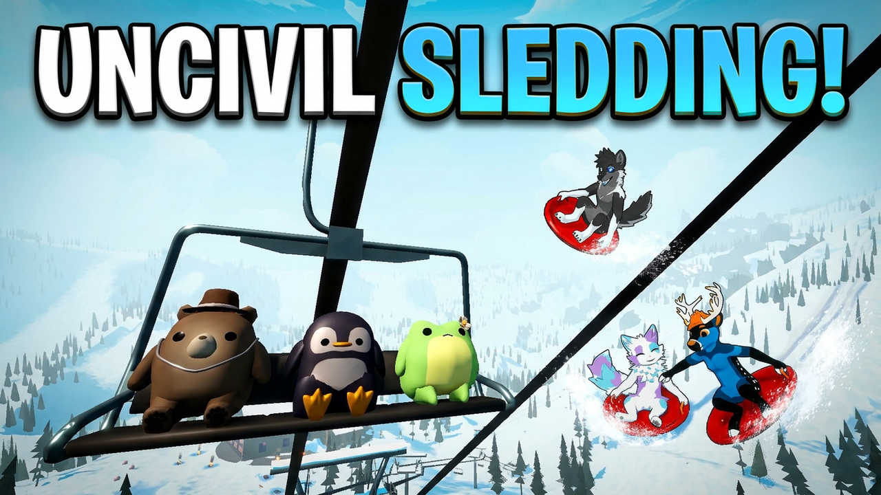 This Sledding Game is Pure Uncivil Fun! - Played by DaxelTheDeer