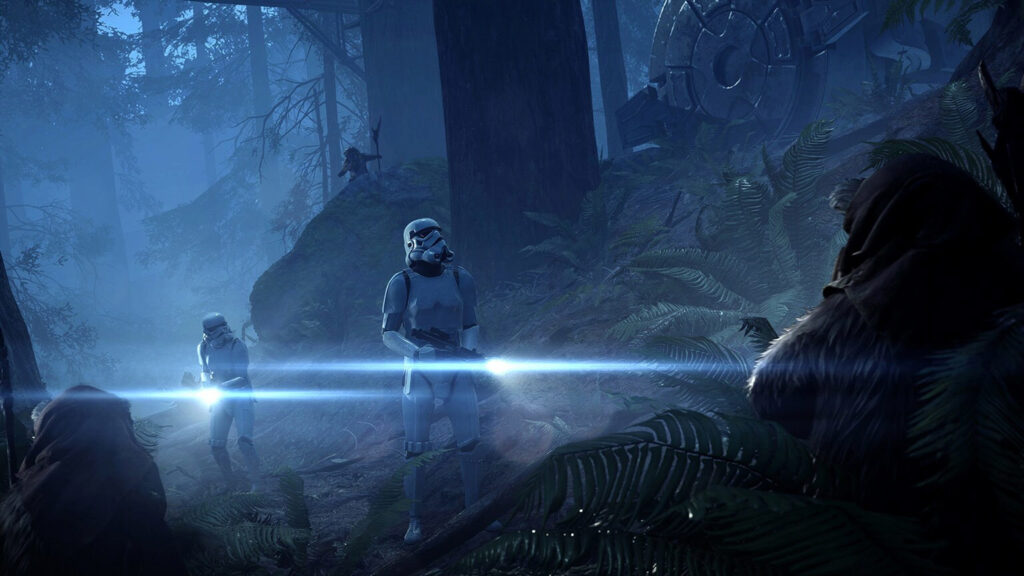 Ewok Hunting Stormtroopers in Star Wars: Battlefront II